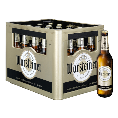 Warsteiner Premium Pilsener 20/0,5L Wasser Förde –